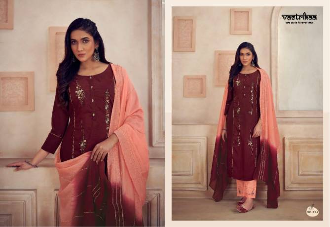  Mayra 1 Fancy Festive Wear Chinon Silk Readymade Suit Collection